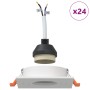 Focos empotrados 24 pcs Cuadrado GU10 Blanco 91x91 mm | Foro24.es | Tu tienda online para hogar, jardín y más Foro24.es