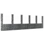 U-förmiger Gabionenkorb 6 Eisenpfosten 620x20x200 cm von vidaXL, Zaunpaneele - Ref: Foro24-151293, Preis: 393,14 €, Rabatt: %