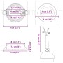 Focos empotrados 24 pcs Cuadrado GU10 Blanco 91x91 mm | Foro24.es | Tu tienda online para hogar, jardín y más Foro24.es