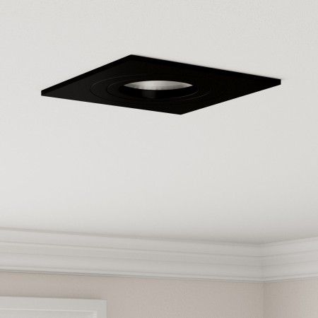 Focos empotrados 6 pcs Cuadrado GU10 Negro 91x91 mm | Foro24.es | Tu tienda online para hogar, jardín y más Foro24.es