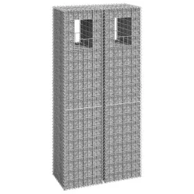 2 units of gabion basket posts, iron, 40x40x180 cm by vidaXL, fence posts - Ref: Foro24-151265, Price: 93,40 €, Discount: %