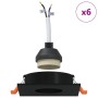 Focos empotrados 6 pcs Cuadrado GU10 Negro 91x91 mm | Foro24.es | Tu tienda online para hogar, jardín y más Foro24.es