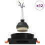 Focos empotrados 12 pcs Cuadrados GU10 Negros 91x91 mm | Foro24.es | Tu tienda online para hogar, jardín y más Foro24.es