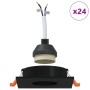 Focos empotrados 24 pcs Cuadrados GU10 Negros 91x91 mm | Foro24.es | Tu tienda online para hogar, jardín y más Foro24.es