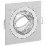Focos empotrados 24 pcs Cuadrados GU10 Plata 91x91 mm | Foro24.es | Tu tienda online para hogar, jardín y más Foro24.es
