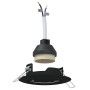 Focos empotrados 6 pcs Redondo GU10 Negro Ø90 mm Acero by , Lamps - Ref: Foro24-4108158, Price: 18,32 €, Discount: %