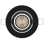 Focos empotrados 6 pcs Redondo GU10 Negro Ø90 mm Acero by , Lamps - Ref: Foro24-4108158, Price: 18,32 €, Discount: %
