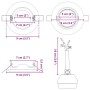 Focos empotrados 6 pcs Redondo GU10 Negro Ø90 mm Acero by , Lamps - Ref: Foro24-4108158, Price: 18,32 €, Discount: %