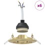 Focos Empotrados 6 pcs Redondos GU10 Oro Ø90 mm Acero von , Lampen - Ref: Foro24-4108164, Preis: 20,05 €, Rabatt: %