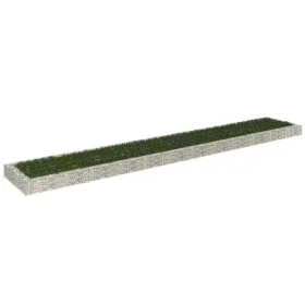 Steel gabion bed 600x100x20 cm by vidaXL, Pots and planters - Ref: Foro24-151316, Price: 82,04 €, Discount: %