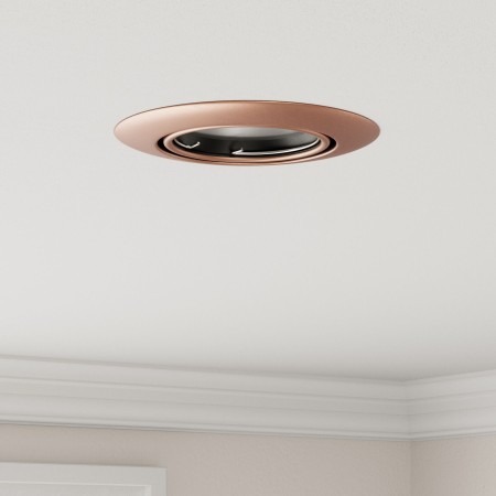 Focos Empotrados 6 pcs Redondos GU10 Cobre Ø90 mm Acero | Foro24.es | Tu tienda online para hogar, jardín y más Foro24.es