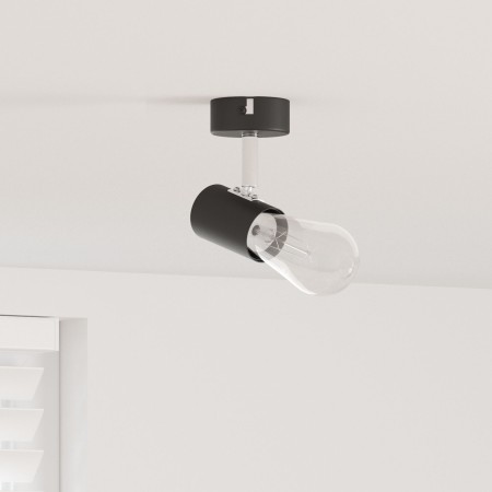 Foco de Techo 1 Vía Ajustable Negro E27 | Foro24.es | Tu tienda online para hogar, jardín y más Foro24.es