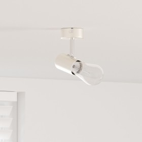 Foco de Techo Ajustable 1 Vía Níquel E27