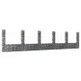 U-shaped gabion basket with 6 iron posts measuring 620x20x150 cm. by vidaXL, fence panels - Ref: Foro24-151286, Price: 207,74...