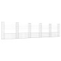 U-förmiger Gabionenkorb 6 Eisenpfosten 620x20x150 cm von vidaXL, Zaunpaneele - Ref: Foro24-151286, Preis: 217,85 €, Rabatt: %