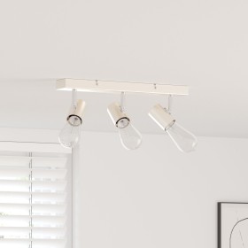 Foco de Techo 3 Vías Ajustable Níquel Cepillado