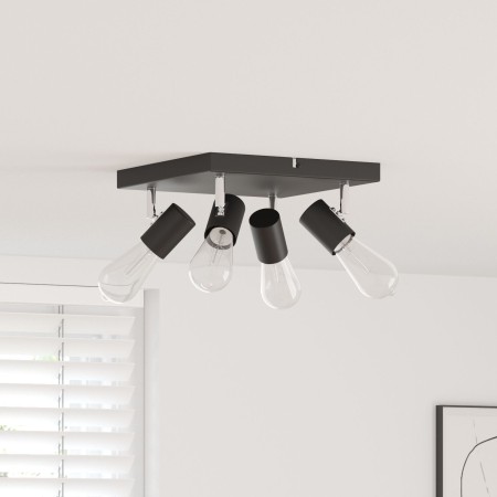 Foco de Techo 4 Vías Ajustable Negro E27 | Foro24.es | Tu tienda online para hogar, jardín y más Foro24.es