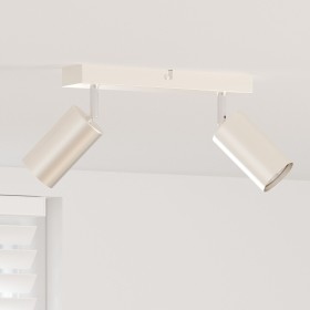 Foco de Techo 2 Vías Ajustable Níquel Cepillado