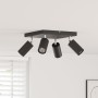 Foco de Techo 4 Vías Ajustable Negro GU10 | Foro24.es | Tu tienda online para hogar, jardín y más Foro24.es