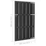 Graue WPC-Gartentür 100x180 cm von vidaXL, Gartentore - Ref: Foro24-318105, Preis: 197,23 €, Rabatt: %