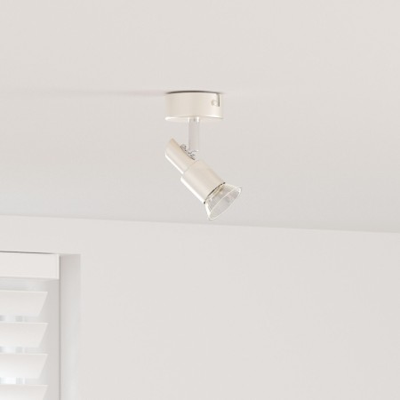 Foco de Techo 1 Vía Ajustable Níquel Cepillado GU10 | Foro24.es | Tu tienda online para hogar, jardín y más Foro24.es