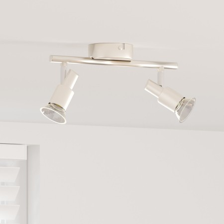 Foco de Techo 2 Vías Ajustable Níquel Cepillado GU10 | Foro24.es | Tu tienda online para hogar, jardín y más Foro24.es