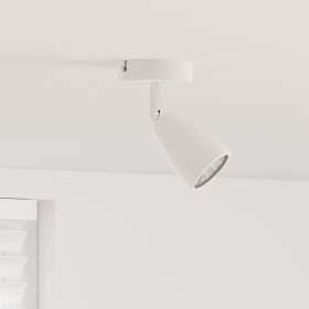 Foco de Techo de 1 Vía Ajustable Blanco GU10