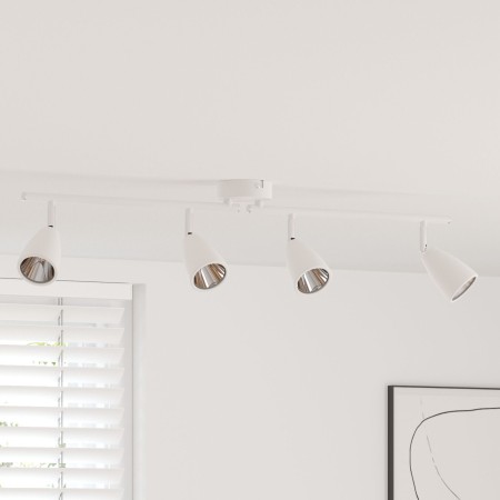 Foco de Techo de 4 Vías Regulable Blanco GU10 | Foro24.es | Tu tienda online para hogar, jardín y más Foro24.es