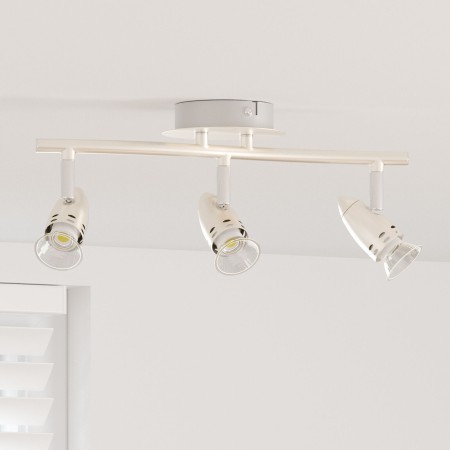Foco de Techo 3 Vías Ajustable Níquel Mate GU10 | Foro24.es | Tu tienda online para hogar, jardín y más Foro24.es