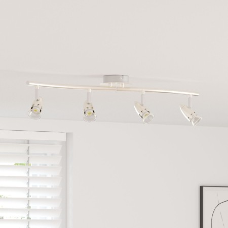 Foco de Techo 4 Vías Ajustable Níquel Mate GU10 | Foro24.es | Tu tienda online para hogar, jardín y más Foro24.es