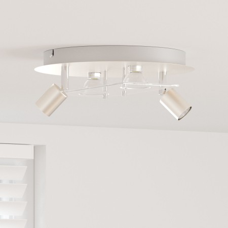 Foco de Techo con 2 Cabezas Ajustables Nickel Mate GU10 | Foro24.es | Tu tienda online para hogar, jardín y más Foro24.es
