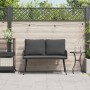Banco de Jardín Negro 114x64x78 cm Poliratán by , Garden chairs - Ref: Foro24-4108261, Price: 133,12 €, Discount: %
