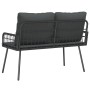 Banco de Jardín Negro 114x64x78 cm Poliratán by , Garden chairs - Ref: Foro24-4108261, Price: 133,12 €, Discount: %
