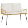 Banco de Jardín Natural 114x64x78 cm de Poliratán by , Garden chairs - Ref: Foro24-4108262, Price: 135,45 €, Discount: %