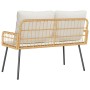 Banco de Jardín Natural 114x64x78 cm de Poliratán by , Garden chairs - Ref: Foro24-4108262, Price: 135,45 €, Discount: %