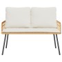 Banco de Jardín Natural 114x64x78 cm de Poliratán by , Garden chairs - Ref: Foro24-4108262, Price: 135,45 €, Discount: %