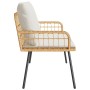 Banco de Jardín Natural 114x64x78 cm de Poliratán by , Garden chairs - Ref: Foro24-4108262, Price: 135,45 €, Discount: %