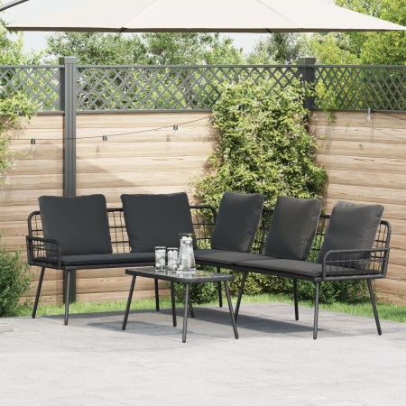 Sofá en forma de L  Negro 231x173x78 cm Poliratán | Foro24.es | Tu tienda online para hogar, jardín y más Foro24.es