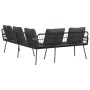 Sofá en forma de L  Negro 231x173x78 cm Poliratán | Foro24.es | Tu tienda online para hogar, jardín y más Foro24.es
