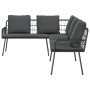 Sofá en forma de L  Negro 231x173x78 cm Poliratán | Foro24.es | Tu tienda online para hogar, jardín y más Foro24.es