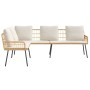 Sofá en L  Natural 231x173x78 cm de Poliratán | Foro24.es | Tu tienda online para hogar, jardín y más Foro24.es