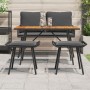 Taburetes de Jardín 2 piezas Negros 50x40x45 cm de Poliratán von , Hocker für den Außenbereich - Ref: Foro24-4108265, Preis: ...