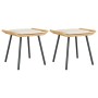 Taburetes de Jardín 2 pcs Natural 50x40x45 cm Poliratán von , Hocker für den Außenbereich - Ref: Foro24-4108266, Preis: 55,33...