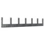 U-shaped gabion basket 7 iron posts 740x20x150 cm by vidaXL, fence panels - Ref: Foro24-151287, Price: 347,83 €, Discount: %