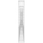 U-shaped gabion basket 7 iron posts 740x20x150 cm by vidaXL, fence panels - Ref: Foro24-151287, Price: 347,83 €, Discount: %