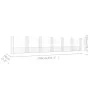 U-shaped gabion basket 7 iron posts 740x20x150 cm by vidaXL, fence panels - Ref: Foro24-151287, Price: 341,30 €, Discount: %