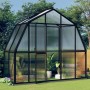 Gewächshaus mit anthrazitgrauer Aluminiumstruktur 3,3 m² von vidaXL, Gewächshäuser - Ref: Foro24-317824, Preis: 545,37 €, Rab...