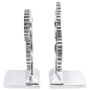 Sujetalibros 2 pcs Plata 10x10x22 cm Aluminio Engranaje | Foro24.es | Tu tienda online para hogar, jardín y más Foro24.es