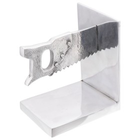 Sujetalibros 2 piezas Plata 11x14x17,5 cm