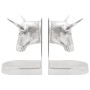 Sujetalibros  2 pcs Plata 17x15x27 cm Aluminio Toro | Foro24.es | Tu tienda online para hogar, jardín y más Foro24.es